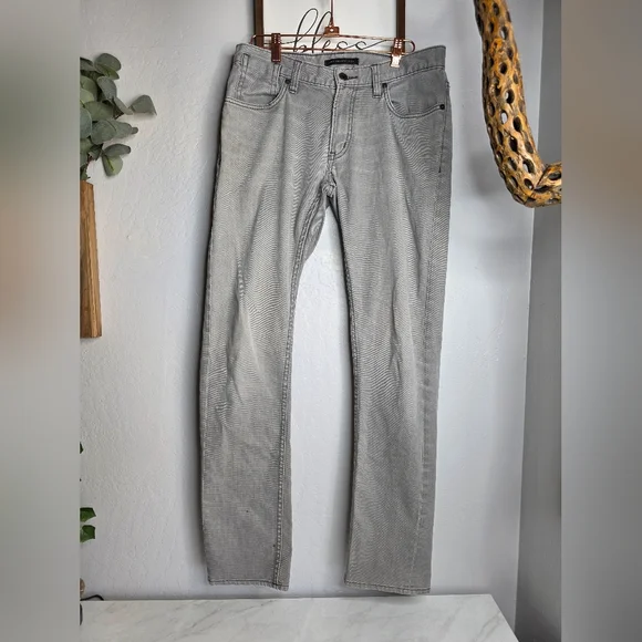 John Varatos Black Weft Jeans In Shark Size 30